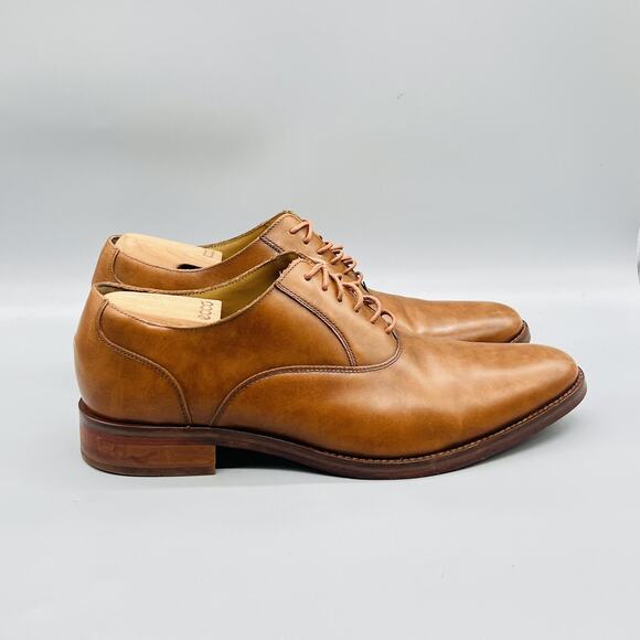 Cole Haan Shoes Mens 11 Brown Leather Derby Oxford Dress Almond Toe Lace Up main image 6